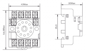 PF113A  Relay Socket
